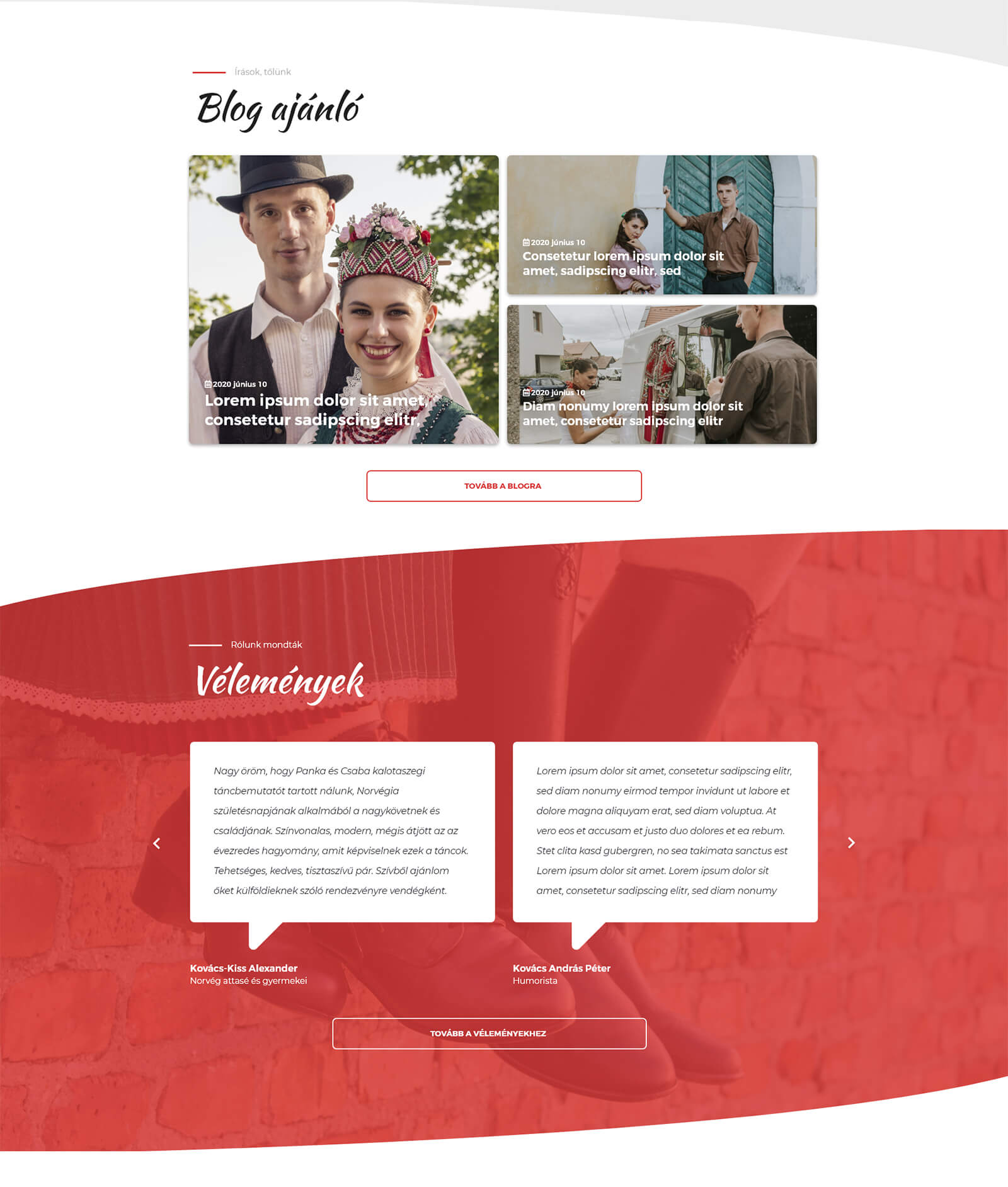 Intenzív Néptánc Website Redesign 02